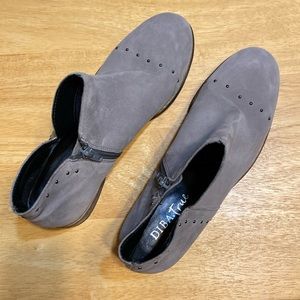 Diba.True Gray Suede Bootie with Studded Embellishments